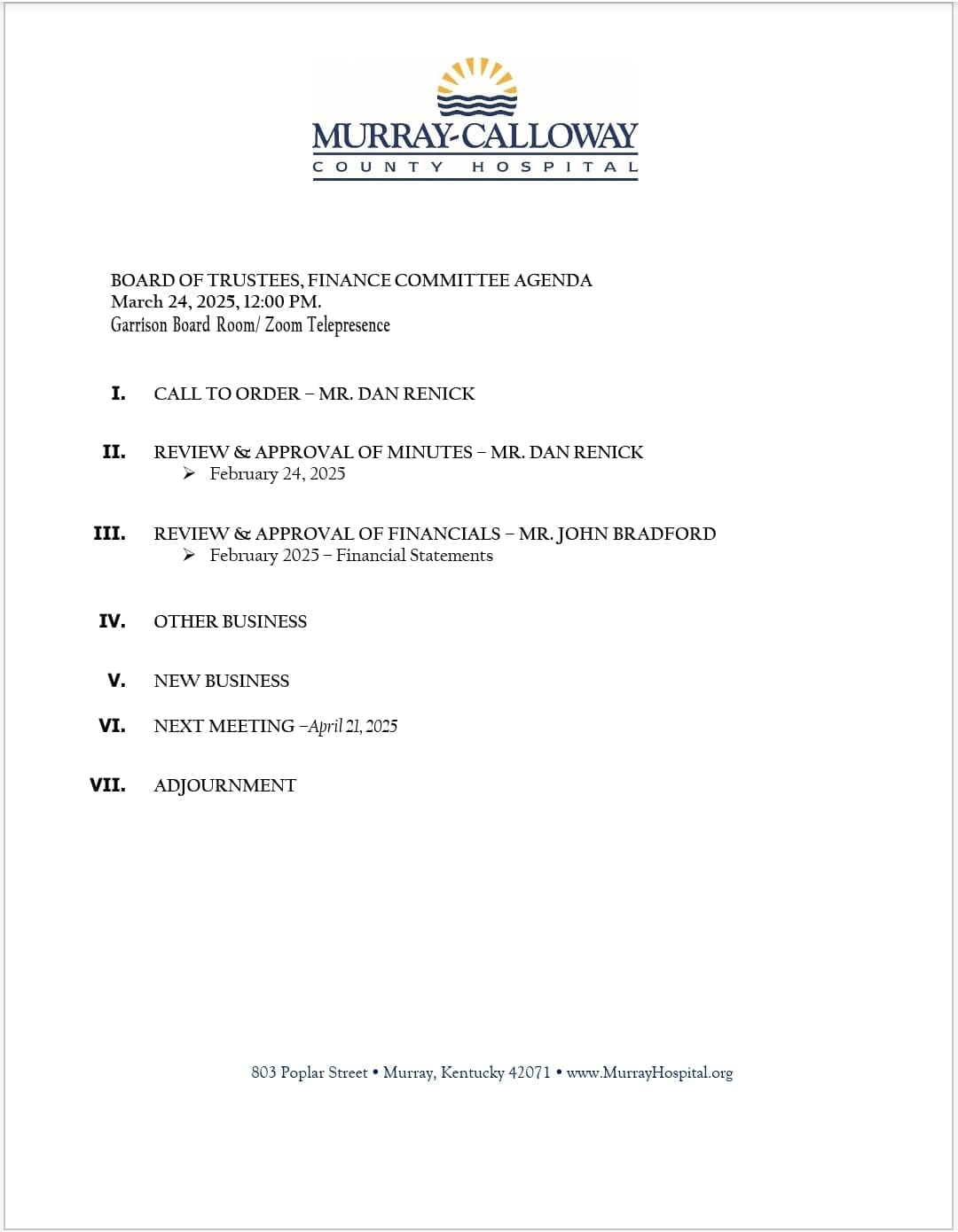 MCCH Personnel 3.24.25